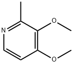 3,4-二甲氧基-2-甲基吡啶分子式结构图