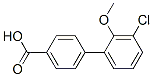 4-(3-Chloro-2-methoxyphenyl)benzoic acid分子式结构图