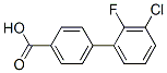 4-(3-Chloro-2-fluorophenyl)benzoic acid分子式结构图