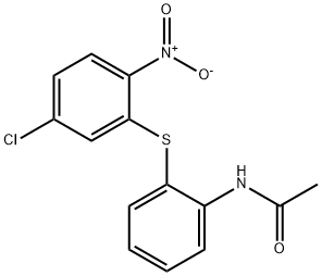 2-Acetamidophenyl 5-chloro-2-nitrophenyl sulfide分子式结构图