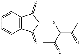 2-(2,4-dioxopentan-3-ylthio)isoindoline-1,3-dione分子式结构图