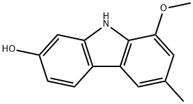 7-Hydroxy-1-methoxy-3-methylcarbazole分子式结构图