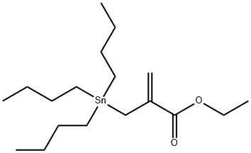 2-[(三丁基锡烷基)甲基]丙烯酸乙酯分子式结构图