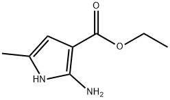 2-氨基-5-甲基-1H-吡咯-3-羧酸乙酯分子式结构图