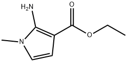 Ethyl 2-Amino-1-methylpyrrole-3-carboxylate分子式结构图