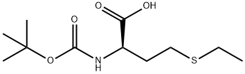 BOC-D-2-AMINO-4-(ETHYL(THIO))BUTYRIC ACID分子式结构图