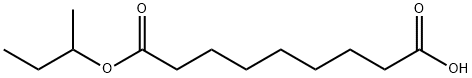 Nonanedioic acid, Mono(1-Methylpropyl) ester分子式结构图