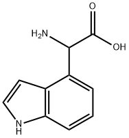 ALPHA-氨基-1H-吲哚-4-乙酸分子式结构图