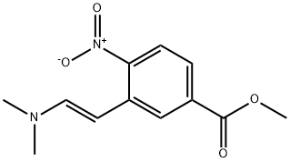 (E)-METHYL 3-(2-(DIMETHYLAMINO)VINYL)-4-NITROBENZOATE分子式结构图