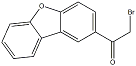 2-溴-1-(二苯并呋喃-2-基)乙酮分子式结构图