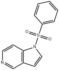 1-(苯磺酰基)-5-氮杂吲哚分子式结构图