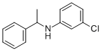 Benzenemethanamine, N-(3-chlorophenyl)-a-methyl-分子式结构图