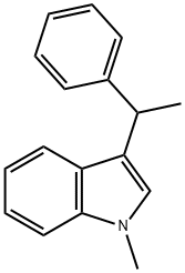 1-methyl-3-(1-phenylethyl)-1H-indole分子式结构图