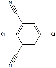 2,5-Dichloro-1,3-benzenedicarbonitrile分子式结构图