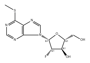 2'-Deoxy-2'-fluoro-6-S-methyl-6-thio-arabino-inosine分子式结构图