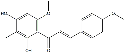 2',4'-二羟基-4,6'-二甲氧基-3'-甲基查耳酮分子式结构图