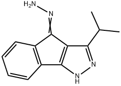 3-(ISOPROPYL)INDENO[2,3-D]PYRAZOL-4-HYDRAZONE分子式结构图