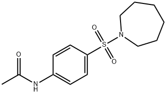 N-[4-(azepan-1-ylsulfonyl)phenyl]acetamide分子式结构图