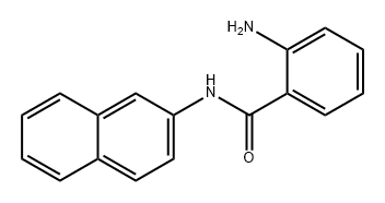 2-氨基-N-(萘-2-基)苯甲酰胺分子式结构图