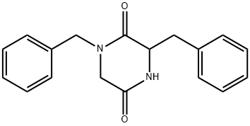 1,3-二苯甲基哌嗪-2,5-二酮分子式结构图