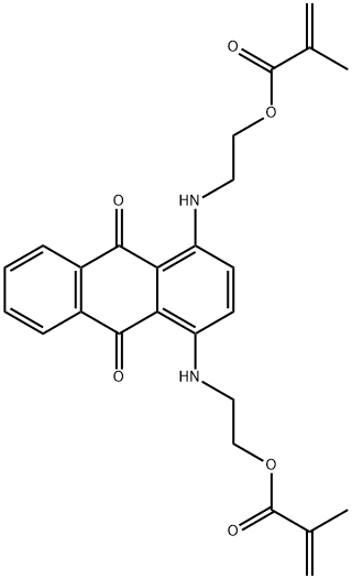 1,4-双((2-羟基乙基)氨基)-9,10-蒽二酮双(2-丙烯OIC)酯分子式结构图