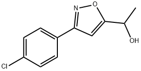 1-[3-(4-CHLOROPHENYL)-5-ISOXAZOLYL]-1-ETHANOL分子式结构图