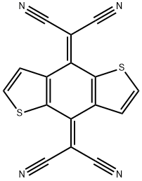 2,2' – (苯并[1,2-B:4,5-B']二噻吩-4,8-二亚基) 二丙二腈分子式结构图