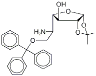 5-Amino-5-deoxy-1,2-O-isopropylidene-6-O-trityl-α-D-galactofuranose分子式结构图