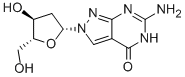 6-AMINO-2-(2-DEOXY-BETA-D-RIBOFURANOSYL)-2,5-DIHYDRO-4H-PYRAZOLO-[3,4-D]PYRIMIDIN-4-ONE分子式结构图