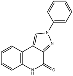 2-苯基-2,5-二氢-4H-吡唑并[3,4-C]喹啉-4-酮分子式结构图