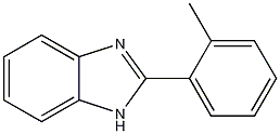 2-(2-甲基苯基)苯并咪唑98%分子式结构图