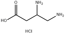 3,4-diaminobutanoic acid dihydrochloride分子式结构图