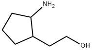 2-(2-AMINOCYCLOPENTYL)ETHAN-1-OL分子式结构图