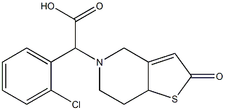 α-(2-Chlorophenyl)-2,6,7,7a-tetrahydro-2-oxothieno[3,2-c]pyridine-5(4H)-acetic Acid分子式结构图