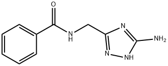 N-[(5-氨基-2H-1,2,4-三唑-3-基)甲基]苯甲酰胺分子式结构图