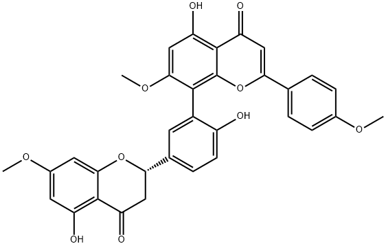 罗汉松黄烷酮分子式结构图