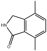 4,7-二甲基异吲哚啉-1-酮分子式结构图