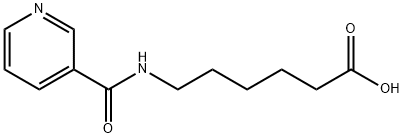 6-[(PYRIDINE-3-CARBONYL)-AMINO]-HEXANOIC ACID分子式结构图