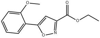 5-(2-METHOXYPHENYL)-3-ISOXAZOLECARBOXYLIC ACID ETHYL ESTER分子式结构图