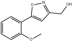 5-(2-METHOXYPHENYL)-3-ISOXAZOLEMETHANOL分子式结构图