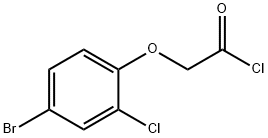 2-(4-溴-2-氯-苯氧基)乙酰氯化物分子式结构图