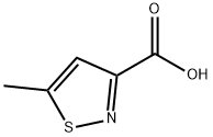 5-甲基异噻唑-3-甲酸分子式结构图