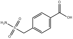 4-(氨磺酰甲基)苯甲酸分子式结构图