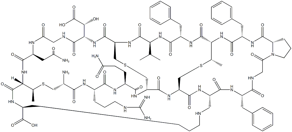 肉桂霉素分子式结构图