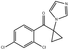 Methanone,  (2,4-dichlorophenyl)[1-(1H-imidazol-1-yl)cyclopropyl]-分子式结构图