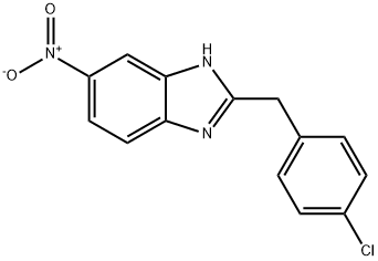 2-(4-氯苄基)-6-硝基-1H-苯并[D]咪唑分子式结构图