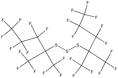 Bis[heptafluoro-1,1-bis(trifluoromethyl)butyl] trisulfide分子式结构图