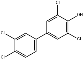 4'-OH-3,3',4,5'-TetraCB分子式结构图