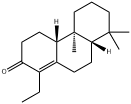 2(3H)-Phenanthrenone, 1-ethyl-4,4a,4b,5,6,7,8,8a,9,10-decahydro-4b,8,8-trimethyl-, (4aR,4bS,8aS)-分子式结构图