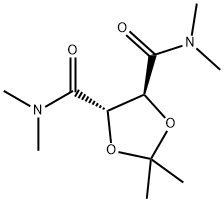 (4S,5S)-N,N,N',N'-2,2-六甲基-1,3-二氧戊环-4,5-二甲酰胺分子式结构图